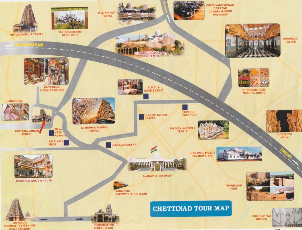 Tourist Place around Chettinad Heritage